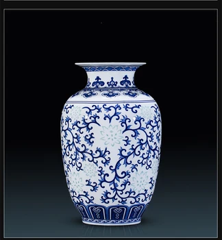 Bone china florero, decoración para el hogar, tradición china, jarrones de flores, jarrón de cerámica de decoración de hogar, sala de estar decoración,