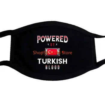 Bonito Alimentado Por Los Turcos En La Sangre De La Batería Turquía Bandera De La Máscara