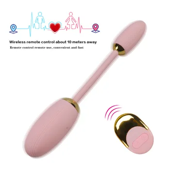 Bouble-end Control Remoto Huevo Vibrador Vaginal Bolas Estimulador de Clítoris Poderoso Vibrador de Productos para Adultos Juguetes Sexuales Para la Mujer