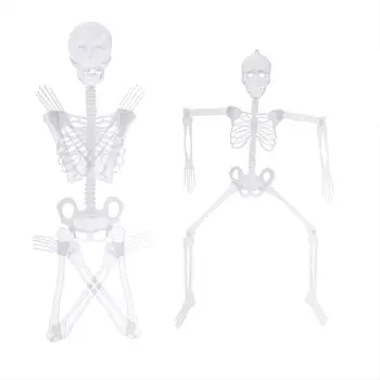 Brillante 2D Brillante Esqueleto de Halloween Decoración de Navidad Fiesta en Casa de Tamaño Grande de la Moda de 150 cm/90 cm/30 cm Esqueleto de Halloween