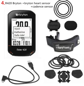 Bryton Rider 420 GPS de Ciclismo Equipo Habilitado Bicicleta/Bicicleta de Equipo Con HR Candence monte inalámbrica Impermeable velocímetro