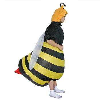 Bumble Bee Inflable CostumeH alloween Cosplay Disfraces para Adulto Hombre Mujer Navidad Disfraz Parte del Festival de Mostrar