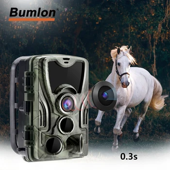 Bumlon HC801A Rastro de la Caza de la Cámara de la Noche Versión de 16 mp HD 1080P Cámaras de la Noche Versión IP65 Impermeable de Vida Silvestre Cámara de RL17-0004