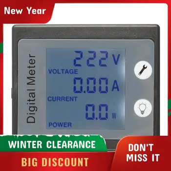 CA la monofásico Digital LCD Vatímetro contador de Kwh 220V 10A Voltaje Actual de la Energía eléctrica el Consumo de Energía Probador PZEM-001