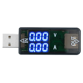 Caliente 1PCS de la Electrónica Digital USB de Alimentación Móvil de la Corriente de Carga Probador de Voltaje Medidor de Mini Cargador USB Médico Voltímetro Amperímetro