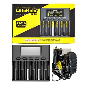 Cargador Lii-S8 Lii-S1 Lii-S2 Lii-S4 Lii-S6 1.2 V NiMH 3.7 V de Litio de 3.2 V LiFePo4 21700 26650 18650 Recargable cargador de Batería
