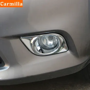 Carmilla faros Antiniebla Cubierta para el Nissan Versa Latio Almera Sunny 2011 - 2017 ABS Cromo Luces Antiniebla Delanteras de Protección Cubre Recorte