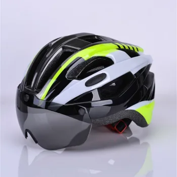 Casco de bicicleta magnética con la gafas de casco para Bicicleta de carretera de montaña casco de Equitación casco de patinaje casco de hombre y mujer