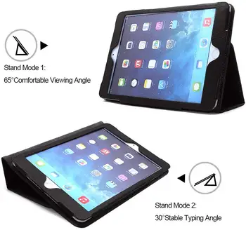 Caso para el iPad aire 1 air2 Cubierta de suspensión Automática de despertador Cuero de la PU para el iPad de los casos A1566/A1567/A1474/A1475/ de Cuerpo Completo estuche Protector