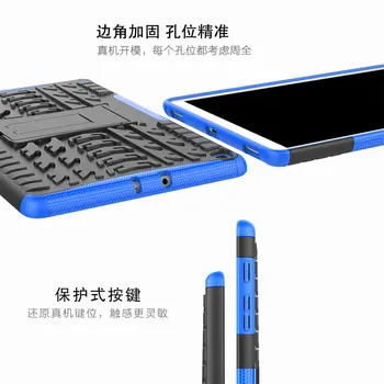 Caso Para Samsung Galaxy Tab 10.1 2019 T510 T515 SM-T510 SM-T515 10.1 pulgadas de TPU+de la PC Soporte de la Tableta de la Cubierta Para Samsung T510 T515 Caso