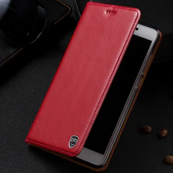 Caso Para Xiaomi Mi 9T Redmi 7 8 8A K20 K30 Pro / Redmi Nota 6 7 8 8 9 Pro Genuino Caso del Soporte del Cuero Flip Magnético de la Cubierta del Teléfono