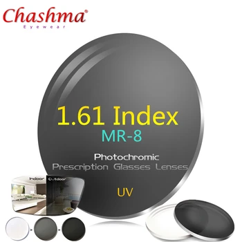 CHASHMA 1.61 MR-8 Índice de Lentes Fotocromáticas de Gafas de Lentes UV Gafas de Lentes Fotocromáticas -0.5 -0.75 -1.0 -1.25 a -6.0