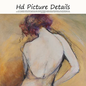 Chica Sexy Mujer Desnuda Figura Abstracto Pintura al Óleo sobre Lienzo de Carteles y Grabados, Cuadros de Arte en la Pared de Foto para la Sala de estar