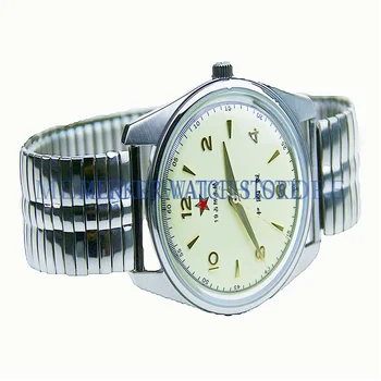 China, Primer Reloj Reedición de TianJin movimiento de 1963 D304 viento de mano vintage retro handwind mecánico reloj de vestir de VCM