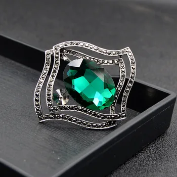 CINDY XIANG Cristal Grande Geométricas Broches Para las Mujeres de la Vendimia Elegante Pin Rhinestone Elegante de la Joyería Disponible en 5 Colores