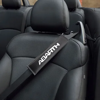 Cinturón de Seguridad del coche Almohadilla de Hombro Para FIAT ABARTH de Alta Calidad de la Cubierta Protectora de los Cinturones de seguridad de Protección de los Accesorios del Coche de Interior 2Pcs