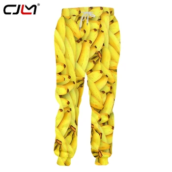 CJLM de los Hombres de la Venta Caliente de Invierno Deportivos Impresos en 3D Creativo de la Fruta de Banano Casual de Diseño Creativo de Hombre Pantalones de gran tamaño 5XL