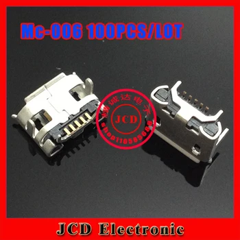 Cltgxdd 100PCS/LOT,Micro 5P conector USB conector de GPS del teléfono,puerto de carga puerto de datos, teléfono,Pequeño cuerno de BUEY
