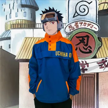 Clásico De Dibujos Animados De Anime Naruto Uchiha Obito Cosplay Props Accesorios De Manga Larga Sharingan Botón De Cobertura De La Capa