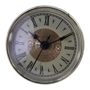 Clásico de la Nave Reloj Movimiento de Cuarzo 70 mm Dial Negro Número Romano Movimiento de la Plaquita Con el Color de Plata Recorte