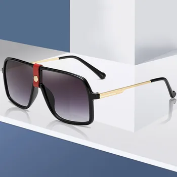 Clásico Diseño de la Marca de los Hombres de la Moda de las Gafas de sol Masculinas Plaza de Gafas de Sol de la Vendimia de las Mujeres UV400 Gafas de sol de las Gafas de Tonos Oculos de sol