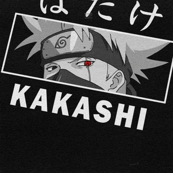 Clásico Kakashi Hatake T-Shirt Manga Corta Algodón Anime Camiseta Sharingan Modo De Naruto Shippuden Camiseta Harajuku Parte Superior De La Ropa