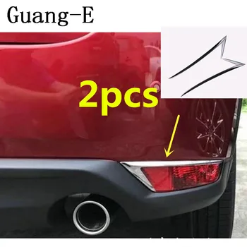 Coche ABS Cromo parte posterior de la cola de la luz antiniebla trasera campanas de la lámpara marco stick parte campanas Para Mazda CX-5 CX5 2ª Generación de 2017 2018 2019 2020