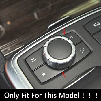 Coche el Centro de Estilo de la Consola Multimedia Botones de Lentejuelas Recorte Para Mercedes Benz ML GL W166 X166 2012-ABS Modificado Accesorios