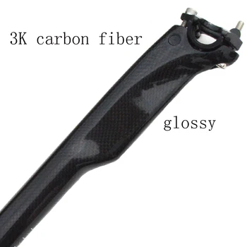 Completo de fibra de carbono bicicleta Tija AERO road & Bicicleta de montaña 3k de la Tija de sillín 27.2 / 30.8 / 31.6 mm mate o brillo piezas de bicicleta