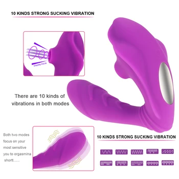 Consolador Chupando Punto G Vibrador Estimulador de clítoris Vagina Pezón tonto Recargable vibradores del juguete Erótico para mujeres mujeres adultas