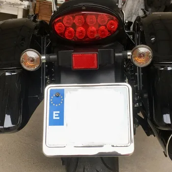 Conveniente para España Moto Licencia de la Motocicleta Números de Placas de Metal Imitación de fibra de carbono de la Placa de Titular el Fotograma 1 Pcs