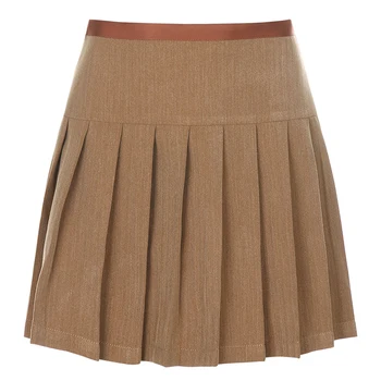 Coreano de la Moda de Faldas Plisadas 2020 Otoño de Ropa De Mujer de Estilo Preppy Cintura Alta Casual 90 Mini Falda Mujer