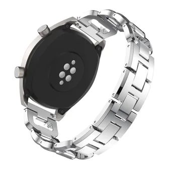 Correa de Acero inoxidable Para Huawei Reloj GT Diamante de las Mujeres de la correa del Reloj Para Samsung Galaxy 46mm Reloj de la Correa de Engranajes S3 Pulsera de la Muñeca