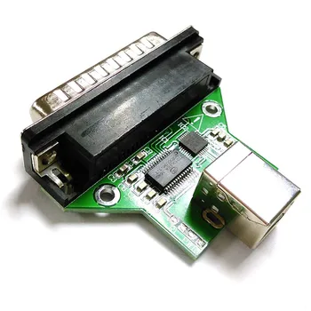 Cp2102 USB rs232 Adaptador de enchufe B a db25 pcba del Módulo Convertidor de código de barras de la impresora
