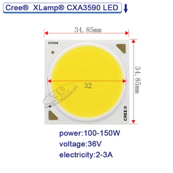 Cree COB 36v chip led xlamp cxa3050 cob 50-100w cxb3070 80-117w cxa3590 100-150w Diodo chip emisor de luz de BRICOLAJE chip de alta potencia