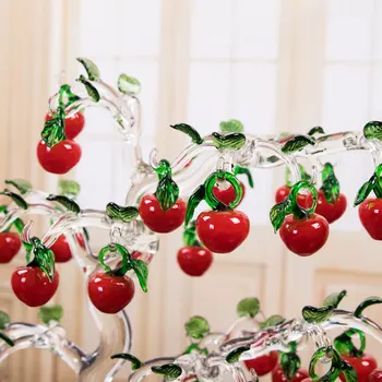 Cristal Cherry Tree Figurillas De Artesanías Fengshui Adorno De Decoración Para El Hogar En Navidad Y Año Nuevo Regalos Tienda De Regalos Decoración Ornamento
