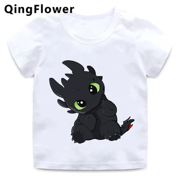 Cómo Entrenar a Tu Dragón Desdentado t-shirt camiseta camiseta de niñas niños camisas de Anime gráficos de dibujos animados encantadora tees