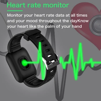 D13 reloj inteligente mujeres hombres 2020 de la Frecuencia Cardíaca smartwatch de Pulsera Relojes de los Deportes 116 Plus Banda Impermeable Smartwatch Android A2 B57