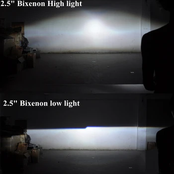 De 2,5 pulgadas, Faros de Lentes LED Ojos de Ángel Bi-xenón Proyector 2.5 H1 HID Lente para H4 H7 faro de coche de los Faros del coche de la asamblea Modificar