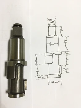 De alta precisión CNC de mecanizado de moldeo del eje de transmisión , la Llave de la unidad de eje , la parte Interna de 7445 llave