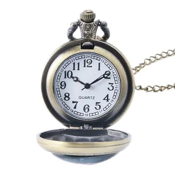 De bronce del Reloj de Bolsillo Masónica Free-mason Collar de Cadena de la Joyería Reloj Antiguo Regalos Para Hombres, Mujeres Retro Relogio De Bolsillo