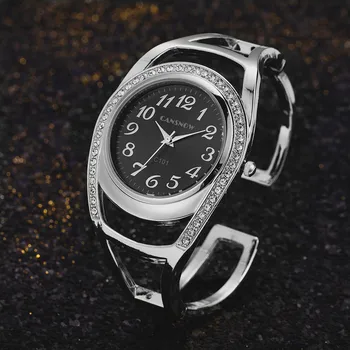 De diamantes de imitación Reloj de la Mujer Pequeña Esfera de Cristal de la Pulsera de la parte Superior de la Marca de Lujo Wristatches Números Impermeable Vestido de Reloj relojes femme