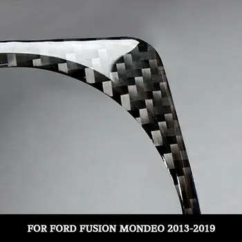 De Fibra de carbono de Estilo de Navegación GPS de la Cubierta del Panel de adorno Para la Fusión de Ford Mondeo 2013---2016-2017-2018-2019 Interior Molduras
