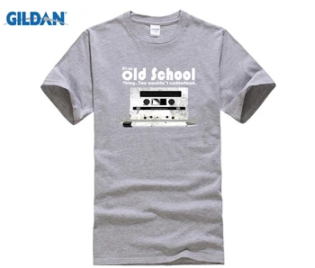 De la vieja Escuela Cosa Cassette Retro de los años 80 Camiseta Para los Hombres Personalizado de Ocio de la Camiseta de la luz del Sol de la Nueva Llegada de Moda de los Hombres de la Camiseta de la Suelta