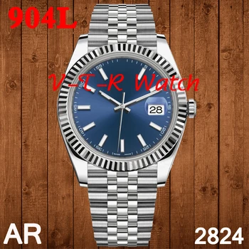 De los hombres Mecánicos relojes de Lujo de Nueva DateJust 41mm 126334 FRA 1:1 la Mejor Edición 904L de Acero, Pulsera de Ostras A2824 AAA réplica de Reloj