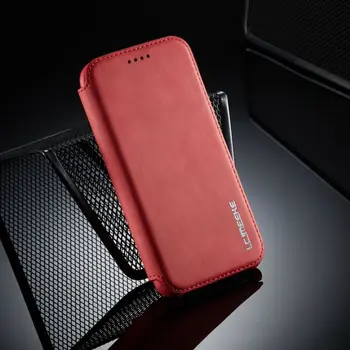 De lujo de Cuero Flip Case para el IPhone 12 Mini SE 2020 11 Pro Max X Xr Xs 8 Más 7 6 6 Flip Titular de la Tarjeta de Soporte de Libro de la Cubierta del Teléfono