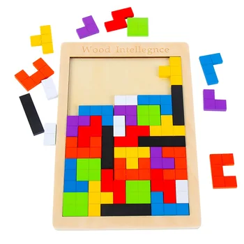 De Madera De Colores Tangram Rompecabezas De Rompecabezas Juguetes De Juego De Tetris Preescolar Magination Intelectual Educativo Chico De Juguete