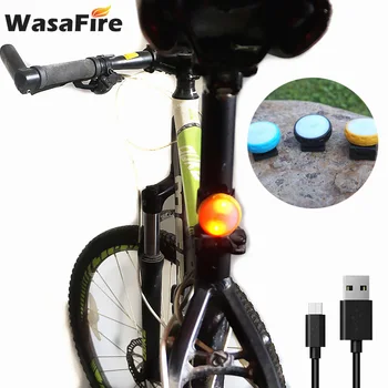 De nuevo al aire libre de Carga USB Multi-función de la Muñeca Luz Impermeable de la Bicicleta Luz trasera luz de Advertencia de la Noche a Caballo de Seguridad de los Gadgets