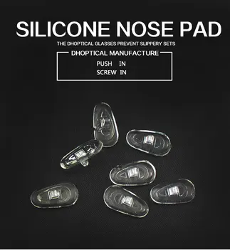 De silicona cojín de nariz 500pcs anteojos parte de los accesorios de material blando por dhoptical CY010