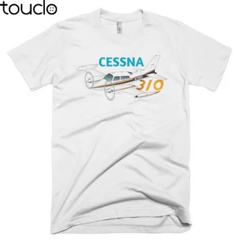 De verano de manga Corta de Algodón T-Shirt Cessna 310 Avión Avión T-shirt Personalizada con Su N# Camiseta